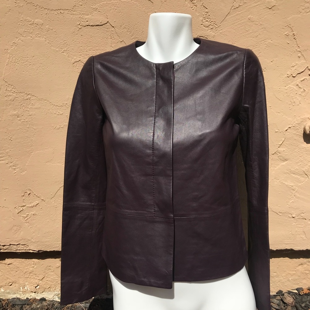 Tory Burch Leather Jacket 2 petite!